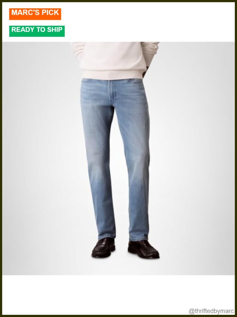 Calvin Klein Men's Slim High Stretch Jeans Indigo 36x32